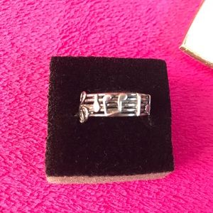 VTG Music-themed Silver Ring 7